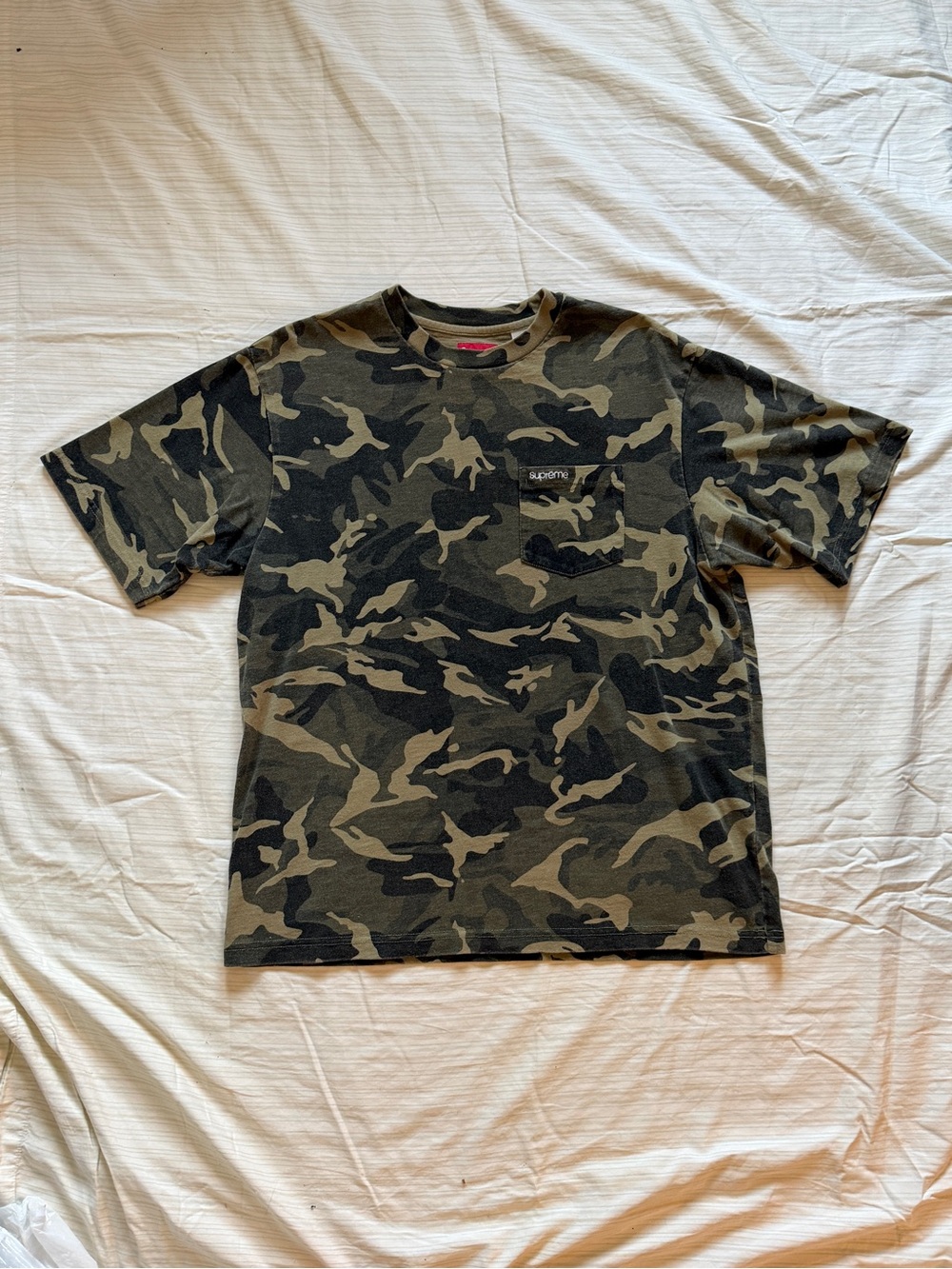 Supreme SS 2023 Olive Camo Green T-shirt size Small